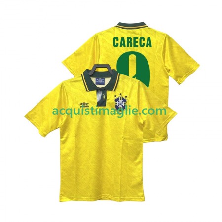 Divisa di Calcio Brasile CARECA 9 1991 1993 Retro Prima
